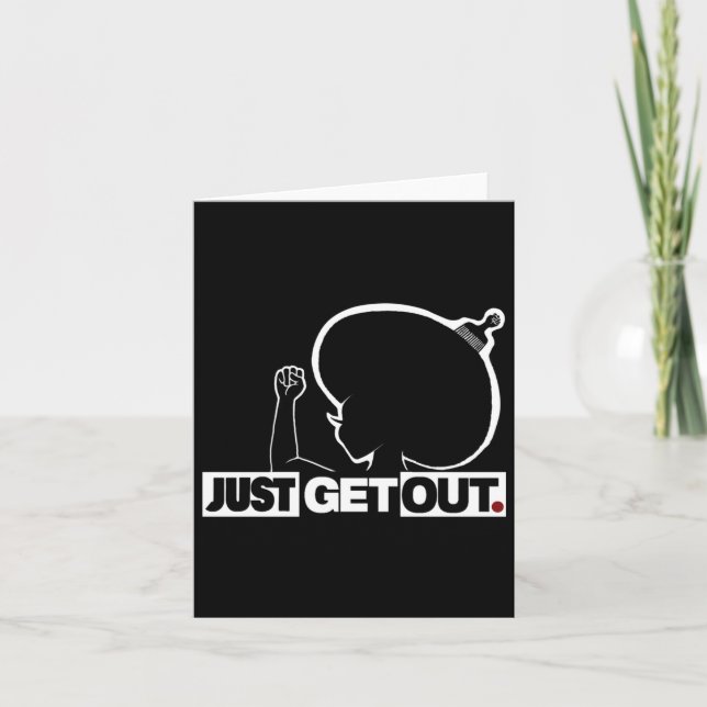 Get Out...220 Sticker  Card (Front)