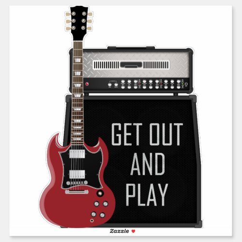 Get Out And Play Sticker