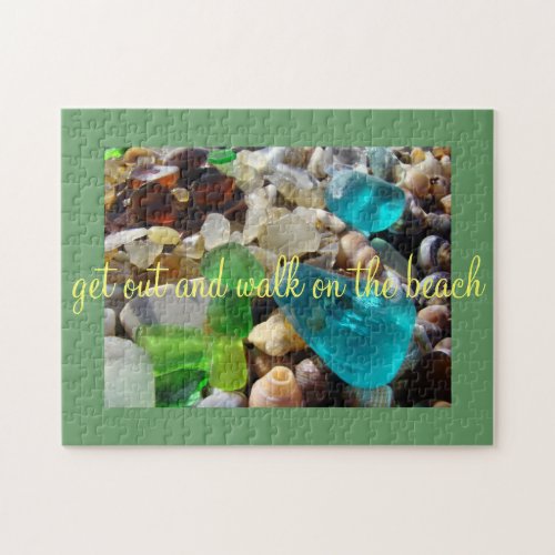 get out and walk on the beach puzzles Seaglass