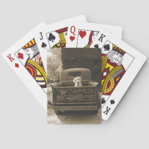 Get Out of Dodge - Dog Photograph Poker Cards