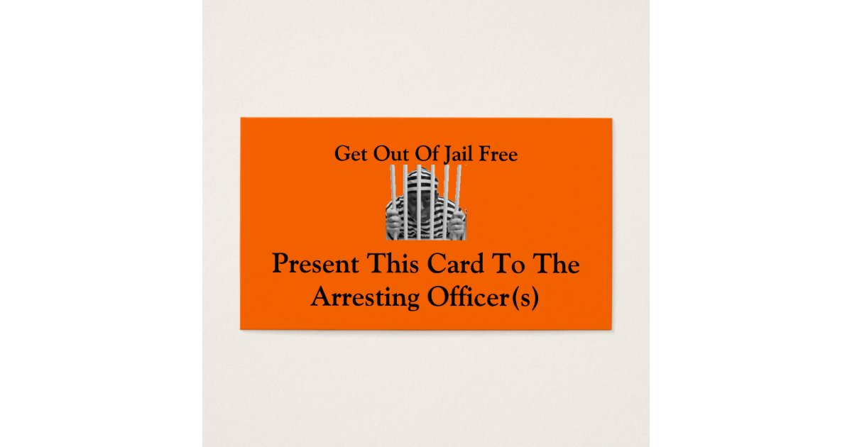 Get Out Of Jail Free Cards | Zazzle.com