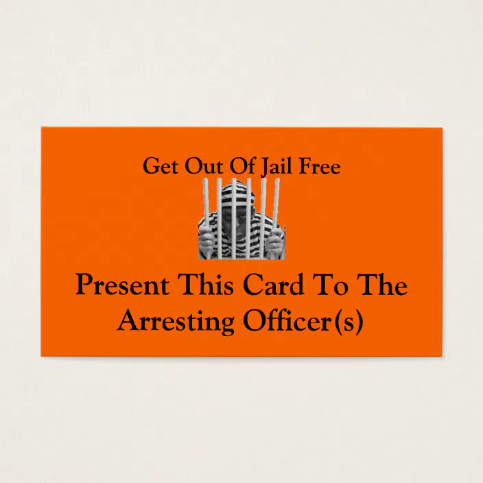 Get Out Of Jail Free Cards | Zazzle.com