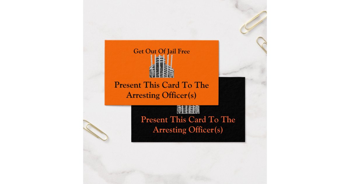 Get Out Of Jail Free Cards Zazzle com