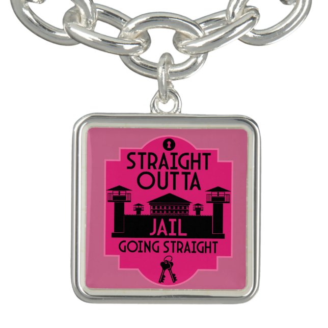 Get Out Of Jail Prison Release Gift  Bracelet (Design)