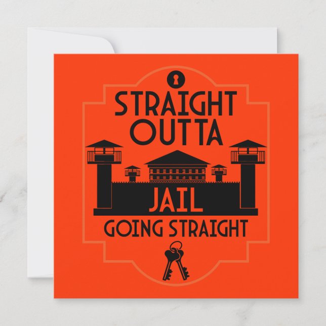 Get Out Of Jail Prison Release Gift  Card (Front)