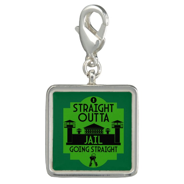 Get Out Of Jail Prison Release Gift  Charm (Front)