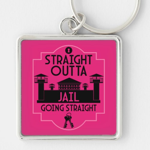 Get Out Of Jail Prison Release Gift  Keychain
