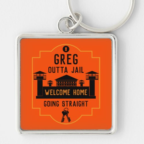 Get Out Of Jail Prison Release Gift  Keychain