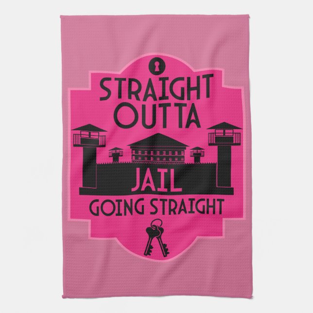 Get Out Of Jail Prison Release Gift  Kitchen Towel (Vertical)