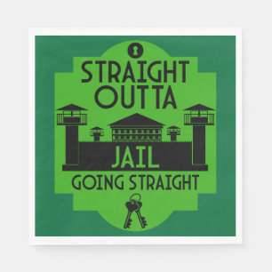 Get Out Of Jail Prison Release Gift  Napkins