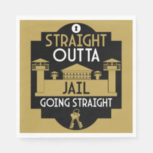 Get Out Of Jail Prison Release Gift Napkins