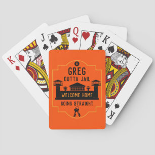 Get Out Of Jail Prison Release Gift  Poker Cards