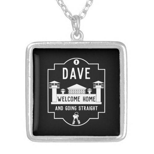 Get Out Of Jail Prison Release Gift  Silver Plated Necklace