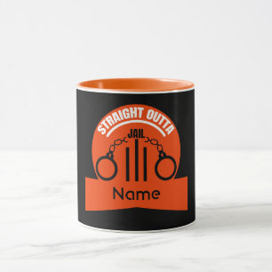 Get Out Of Jail Prison Release Gift Two-Tone Mug
