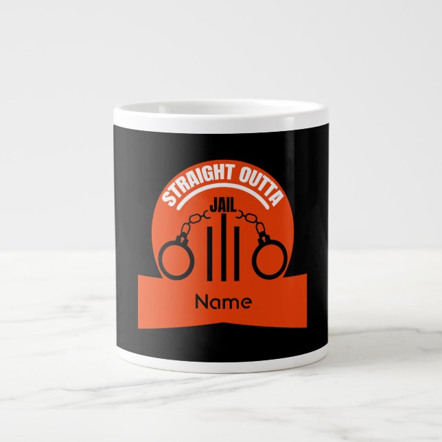 Get Out Of Jail Prison Release Gift Two-Tone Mug (Front)