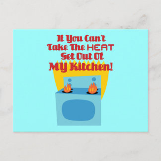 Get Out Of My Kitchen Postcard