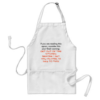 GET OUT OF THE KITCHEN.. ADULT APRON