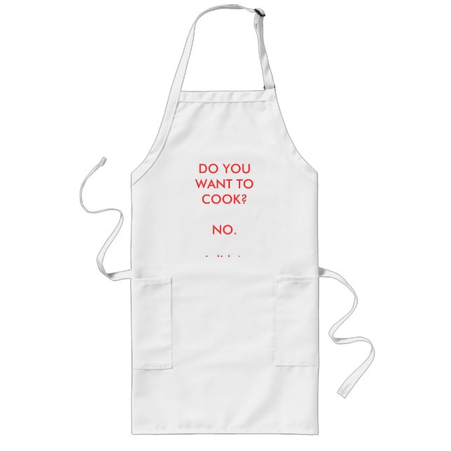 Get out of the kitchen if you can't stand the heat long apron (Front)