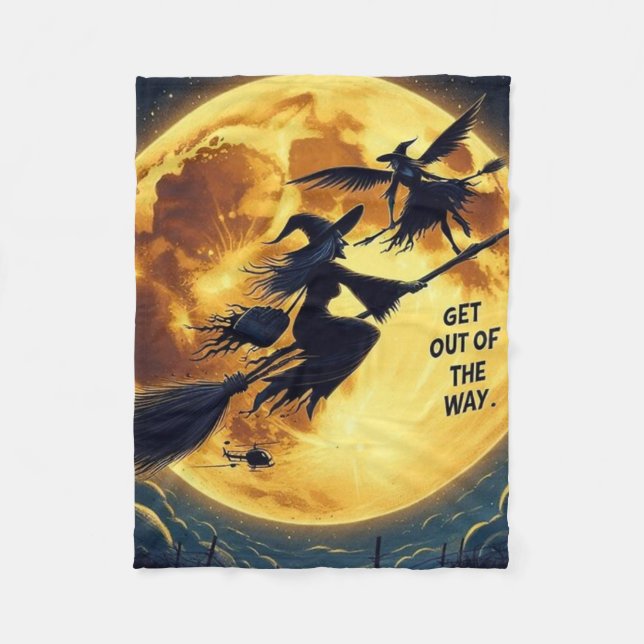 Get Out Of The Way Fleece Blanket (Front)