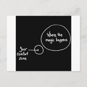 Get Out of Your Comfort Zone Postcard