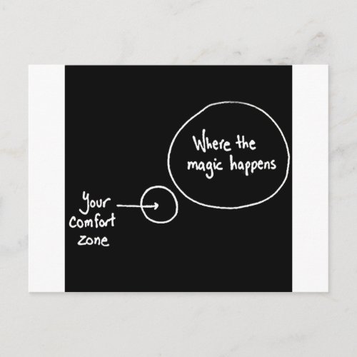 Get Out of Your Comfort Zone Postcard