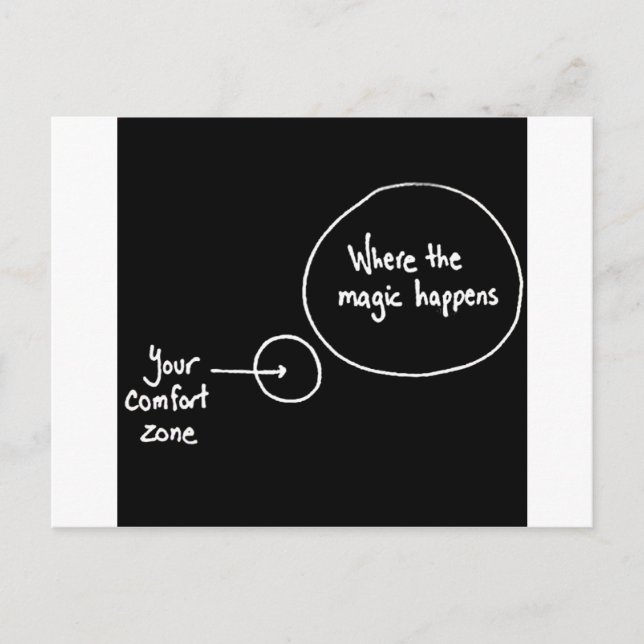 Get Out of Your Comfort Zone Postcard (Front)