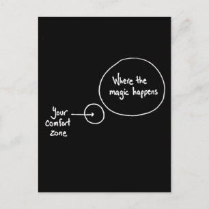 Get Out of Your Comfort Zone Postcard