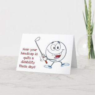 GET OUT ON THE COURSE *60th* BIRTHDAY HUMOR Card