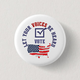 Get out to vote hat button
