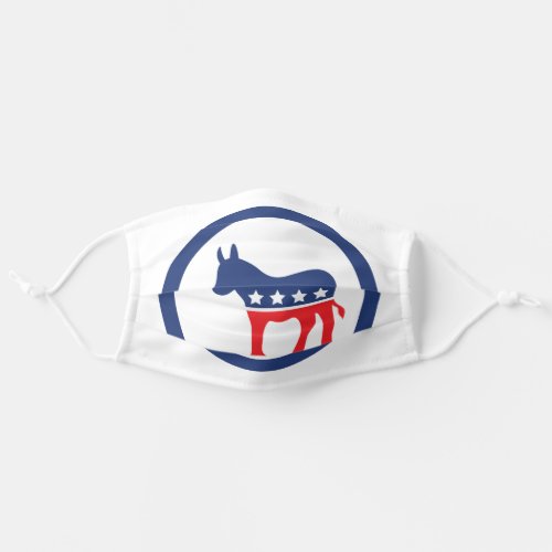 Get Out  Vote  Democratic Party Donkey Adult Cloth Face Mask