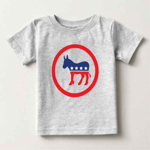 Get Out  Vote  Democratic Party Donkey Baby T_Shirt