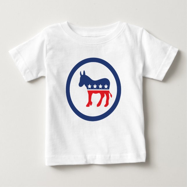 Get Out & Vote | Democratic Party Donkey Baby T-Shirt (Front)