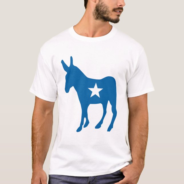 Get Out & Vote | Democratic Party Donkey T-Shirt (Front)