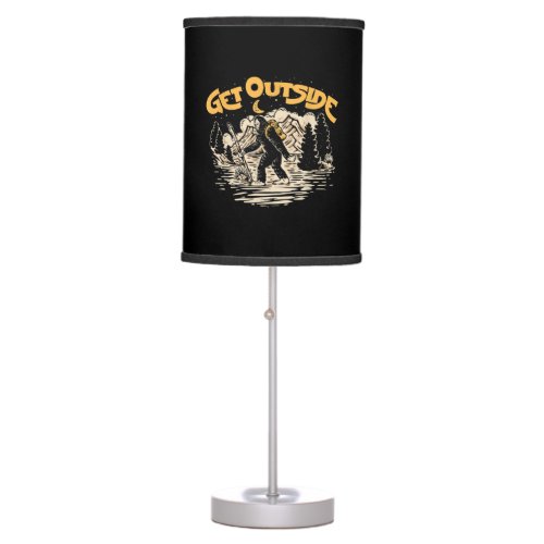 Get Outside Hiking Sasquatch  Mountains Outdoor Table Lamp