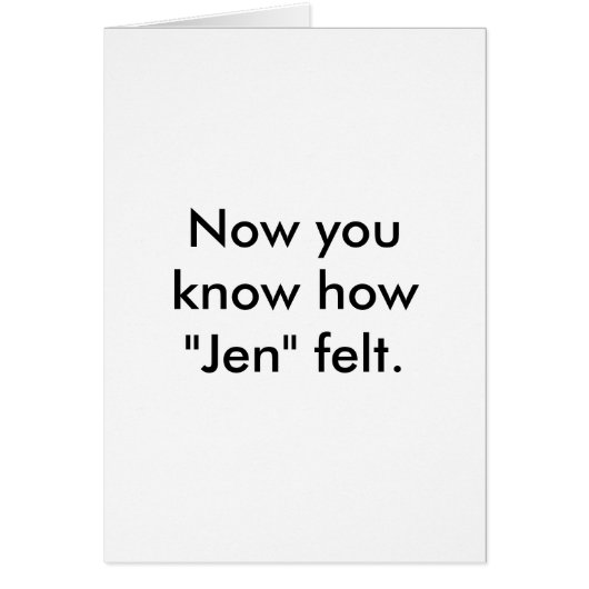 Get Over Him Cards #006 (Front)