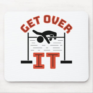 Get Over It Track and Field High Jump Mouse Pad