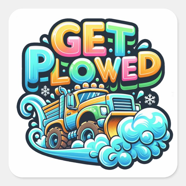 Get Plowed Sticker (Front)