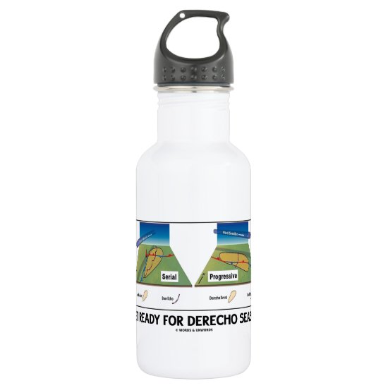 Get Ready For Derecho Season (Meteorology Weather) Water Bottle