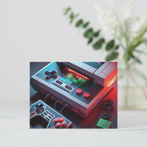 Get Ready for Fun with a Game Console Postcard