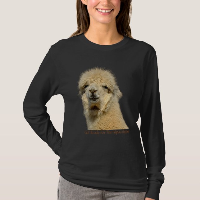 Get Ready For The Alpacalypse Cute Alpaca animal L T-Shirt (Front)