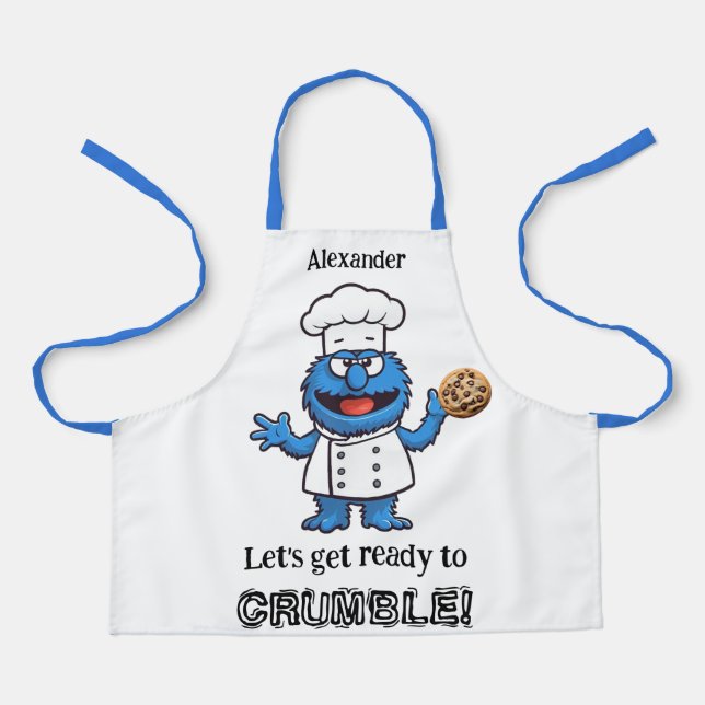Get Ready to Crumble Monster Personalize Apron (Front)