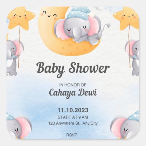 Get Ready to Meet Baby  Square Sticker