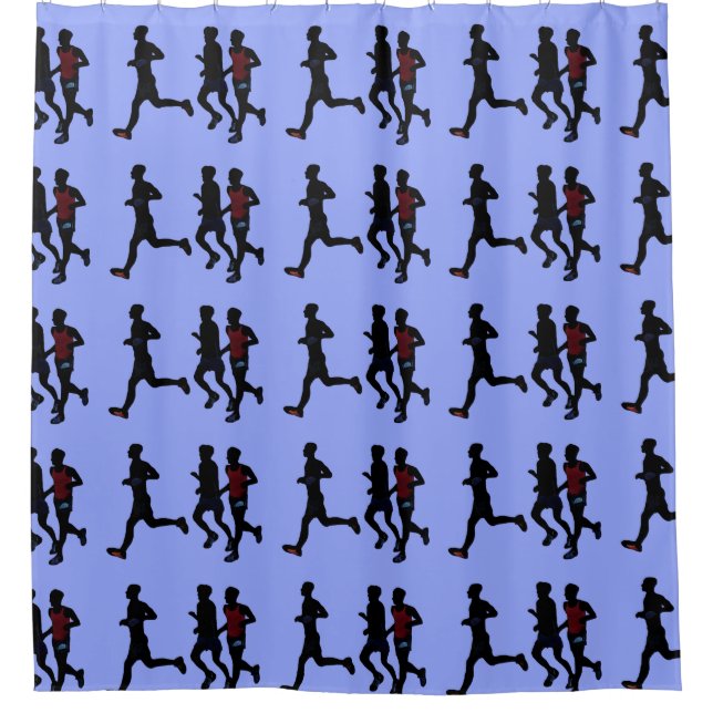 Get Ready to Run Runners Shower Curtains (Front)