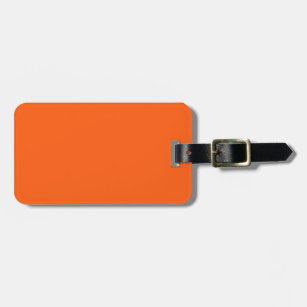 Get Ready to Travel in Style with This Bold Orange Luggage Tag
