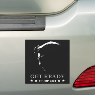 Get Ready: USA Donald Trump 2024  Car Magnet