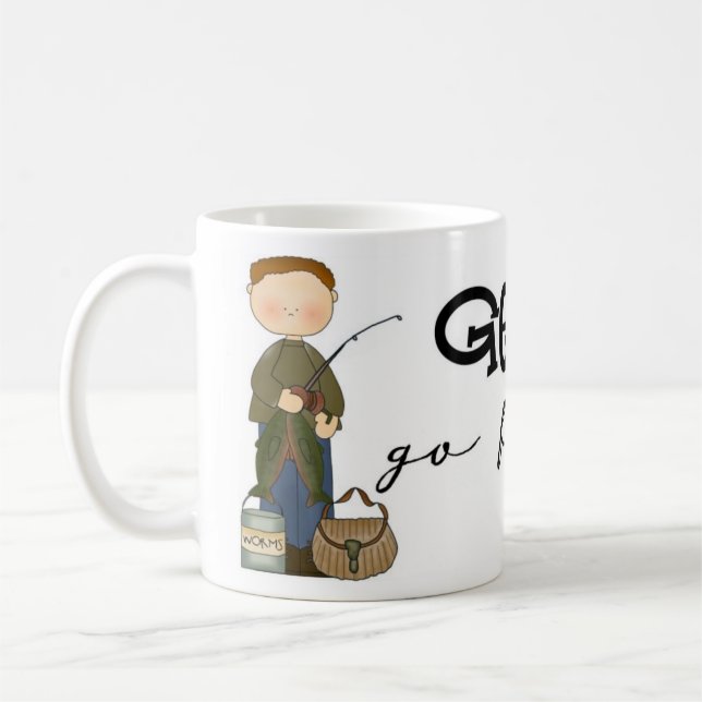 Get Reel Fishing Humor Coffee Mug (Left)