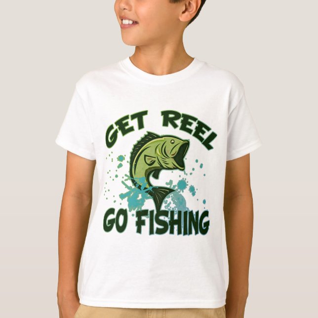 Get Reel Go Fishing T-Shirt (Front)