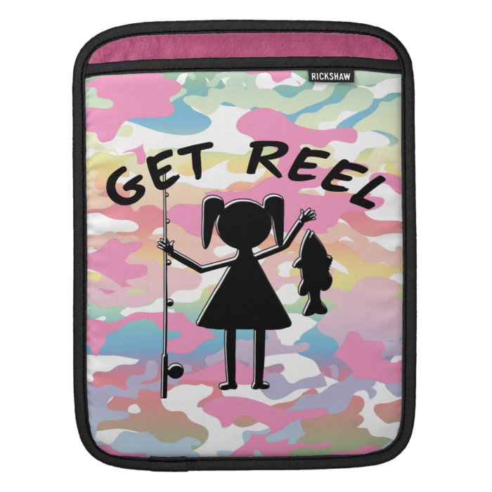 Get Reel   Little Girls Fishing Sleeves For iPads