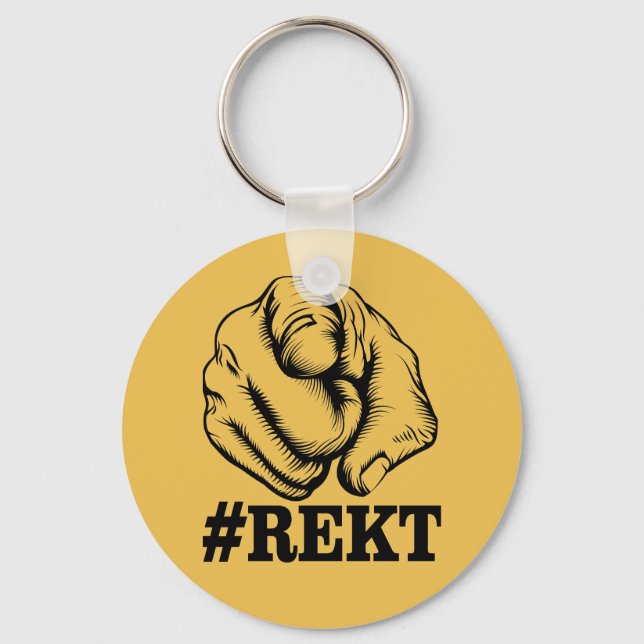 Get Rekt Keychain (Front)