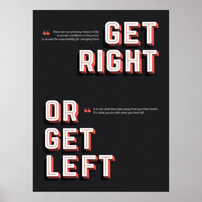 Get Right or Get Left Poster (Front)